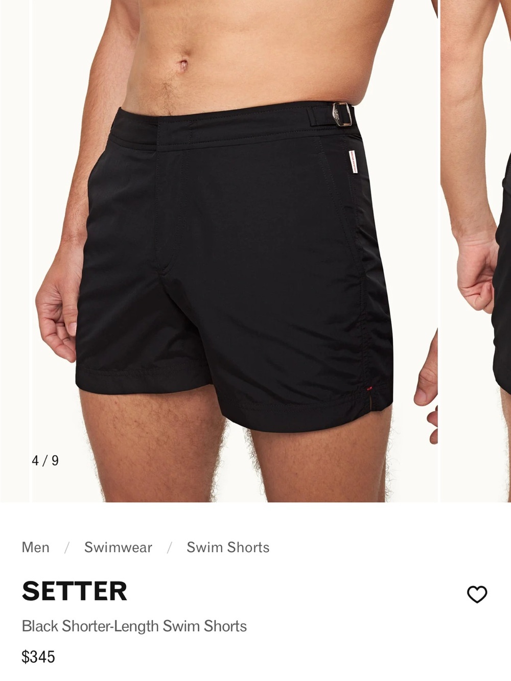 Orlebar Brown Black Setter Shorter-Length Swim Shorts